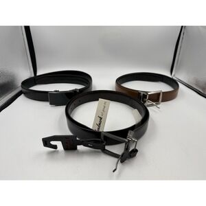 Men's Classic‎ Leather Belt Lot - 34 to 42 - Landmark, Chaoren, Perry Ellis